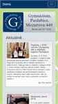 Mobile Screenshot of gymozart.cz